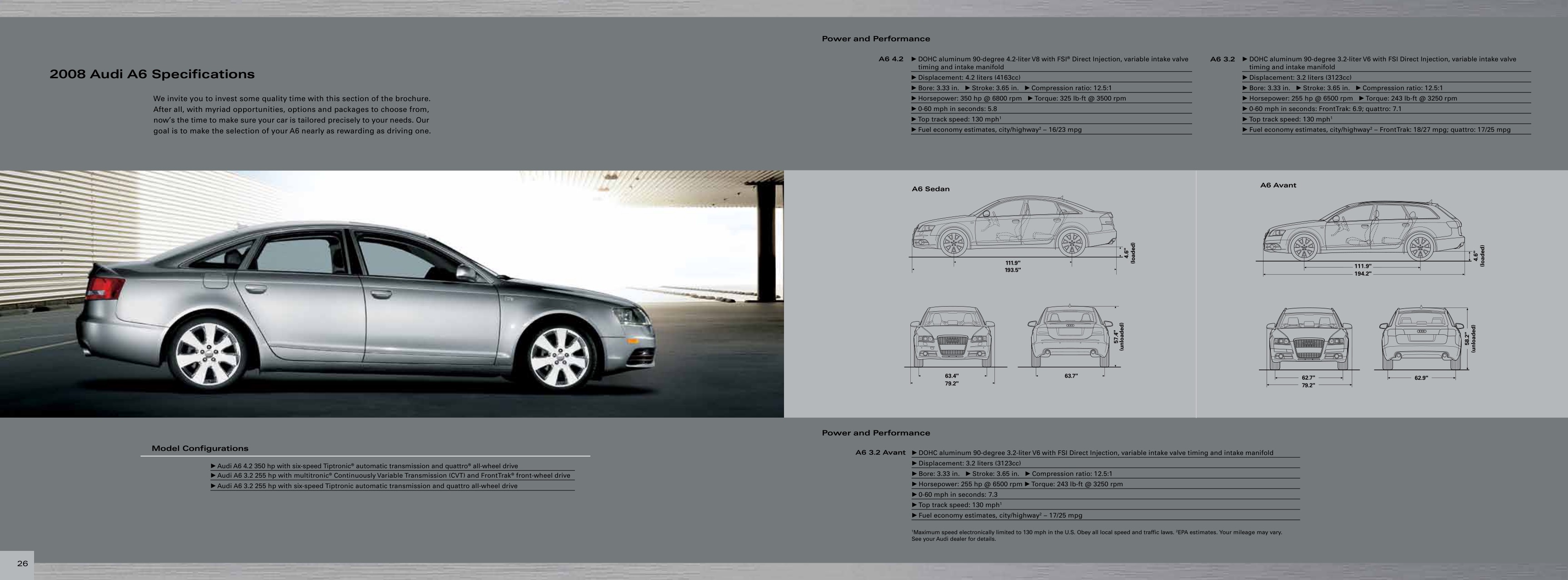 2008 Audi A6 Brochure Page 14